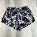 Athletic Works  Black White Marbled High Rise Athletic Plus Size Shorts XL 16-18 Photo 2