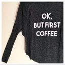 Grayson Threads Coffee Graphic Long Sleeve Grey Tee Photo 2