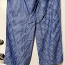 Ralph Lauren Lauren  Black Label Wide Leg Striped Pants Size 14 NWT Linen Blend Photo 8