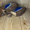 Dr. Scholls  Original Wooden heeled blue Sandals  Women’s size 8 - narrow fit Photo 3