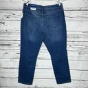 Old Navy  NWT Size 12 Divine Blue Distressed Mid-Rise Boyfriend Denim Jeans Photo 3