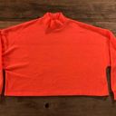 New Look  brand, neon orange/coral fluffy crop top Sz Small Photo 3