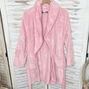 Juicy Couture  Sleepwear Women's L XL Housecoat Robe Pink Belt Crowns Barbie Y2K Photo 13