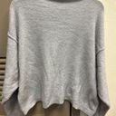 Free People  Wool Blend Mock Neck Light Grey Crop Sweater M final price Photo 0