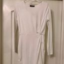 4S13NNA 4SI3NNA - Beautiful White Long Sleeved Ruched Dress - BNWT! Photo 0