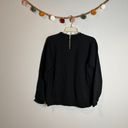 J.Crew 🌺  Mercantile plaid accent black sweatshirt Photo 4