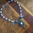 Handcrafted filigree cameo black agate Czech glass pearl necklace Photo 5