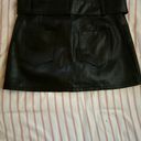 Leather Skort Black Photo 1