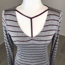 Glitz  Striped Long Sleeve Top Size S Photo 2