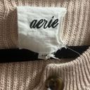 Aerie ✨ Oversized Henley Sz Small Sweater Button Front Beige Cream✨ Photo 6