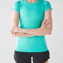 Lululemon  Swiftly Tech Short Sleeve Crew Heathered Bali Breeze Photo 0