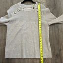 Faherty Mulino Wool Cashmere Button Knit Sweater in Quinoa L Photo 4