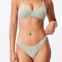 Cotton On New refined high side Brazilian bikini bottom khaki Terry green by Photo 0