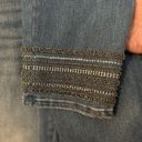 White House | Black Market  The Slim Crop medium wash mid-rise beaded jeans. Size 0 Photo 2