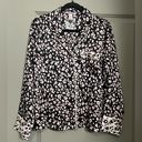 Victoria's Secret NWOT  Black w/Pink Cheetah Print | Long Sleeve Pajama Top Sz XS Photo 0