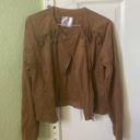 Justice  Warm Brown Suede Jacket Photo 0