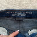 American Eagle Super High Rise Shortie Distressed Patchwork Super Stretch Photo 6