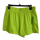 Abound  dolphin hem neon green pull on shorts size S NEW Photo 0