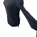 Rag and Bone  Long Sleeves Cotton Top With Ruched Side Top Black Womens Size Small Photo 7