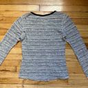 Scotch & Soda  Maison Scotch Henley Long Sleeve Shirt Black/White Size 3/L Photo 2