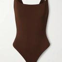 SKIMS New  Fits Everybody Square Neck Bodysuit Size Small Cocoa NWT Photo 2