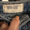 Miss Love  long denim maxi skirt S blue jean distressed NWT NEW Photo 4