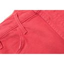 ma*rs NWT Mother Hustler Ankle Fray in  Red High Rise Bootcut Crop Jeans 25 Photo 2