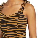 All in Favor  Ruffle Straps Tiger Print Mini Dress Photo 2