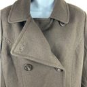 Anne Klein  Brown Double Breasted Short Length Wool Blend M Lined Peacoat Photo 3