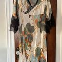 Boho Floral Print Robe with Lace Details Size S Multi Photo 0