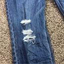 Old Navy  Women’s Blue Distressed Denim Mid Rise Boyfriend Jeans Size 16 Photo 5