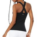 Alo Yoga ALO Black Elevate Ribbed V-Neck Workout Tank Photo 3