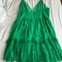 Revolve Green Lace Dress Photo 1