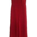 Trixxi  Clothing Company NWT Red Split Neck Sleeveless Wide Leg Jumpsuit S Photo 0