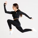 women's best Power Seamless Long Sleeve Crop Top Photo 2