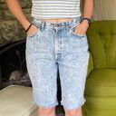 Bermuda 80s Chic brand Acid Washed Denim  Length shorts longline denim short Photo 0