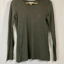 Caslon Women’s Casual Long Sleeve Tee Shirt Grey Beluga Size Small NWT FLAW Photo 0