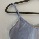 Zella Z by  Bralette Ribbed Seamless Longline Bralette in Blue Feather Sz L EUC Photo 4