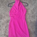 TCEC Halter neck Fuchsia Dress Photo 1