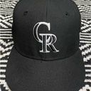 New Era Black  Colorado Rockies Hat Photo 0