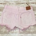 Levi's Levi’s Button Fly Pink Cut-off Denim Shorts 27 Photo 4