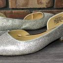 Juicy Couture Womens  Rhinestone Ballet Flats Size 7.5 Silver Slip On Shoe Photo 0