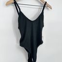 Good American NEW  Always Fits One Piece Swimsuit Crinkle Black Women's 1/2 S/M Photo 3