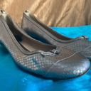 Kate Spade  metallic silver ballet slippers w/heel Photo 10