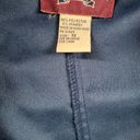 Denim & Co  Womens Jacket 1X Blue Faux Suede Button Up Collar Drawstring Pockets Photo 11