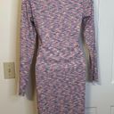 l*space Lisa Says Gah Lotta Long Sleeve Ribbed  Dye Minidress Size Small NWT Photo 4