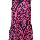 Rococo OURS Stretch Sleeveless Shift Dress With Pockets Ikat Baroque  Print Photo 0