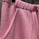 St. John  Medium Wool Drawstring Wide Leg Pants Pink Sport Pointelle Pocket Photo 3