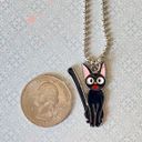 Handmade kawaii cute y2k 90’s black cat ballchain necklace ❤️ Photo 6