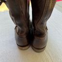 Pacific&Co Vintage Shoe  Brown Slouchy Leather Biker Buckle Boots 8.5 Photo 4